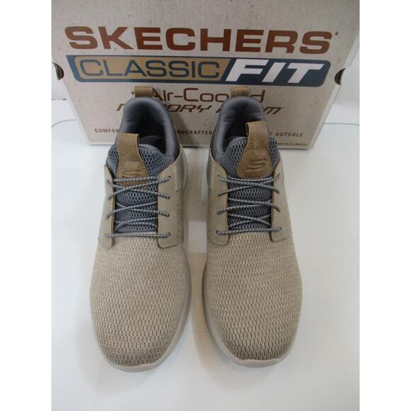 Men\'s Skechers Classic Fit Delson Camben Slip On Shoes Sneakers Taupe Size 11 main image 6